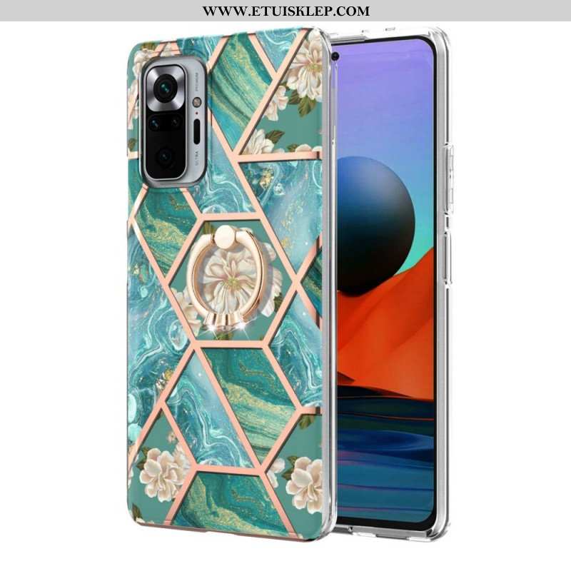 Etui do Xiaomi Redmi Note 10 Pro Kwiaty Wspornika Pierścieniowego